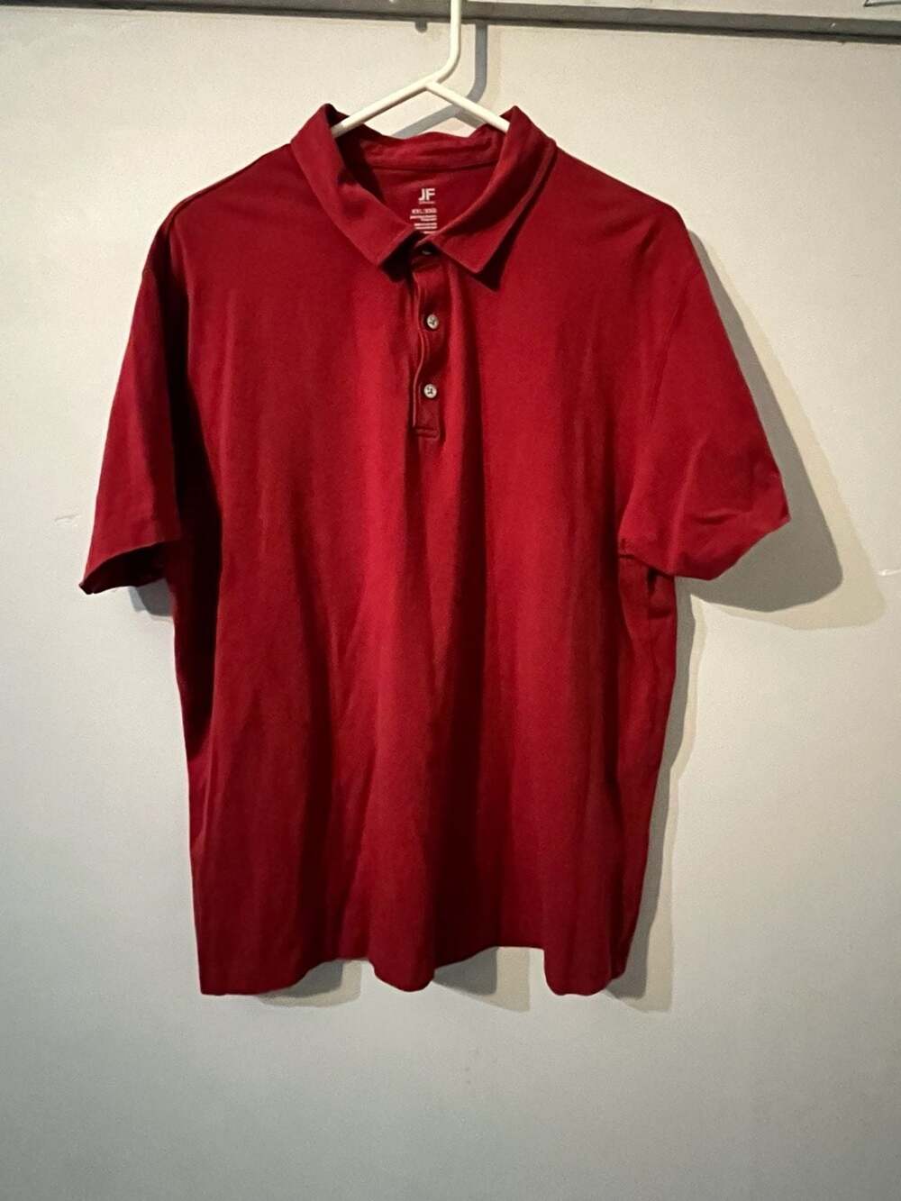 J.Ferrar J.Ferrar Modern Fit Red Polo Shirt Men's 003-083